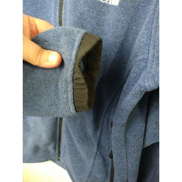 The North Face Blue Polar tech Zip Collared Fleece Jacket. Size  M - Picture 9 of 12